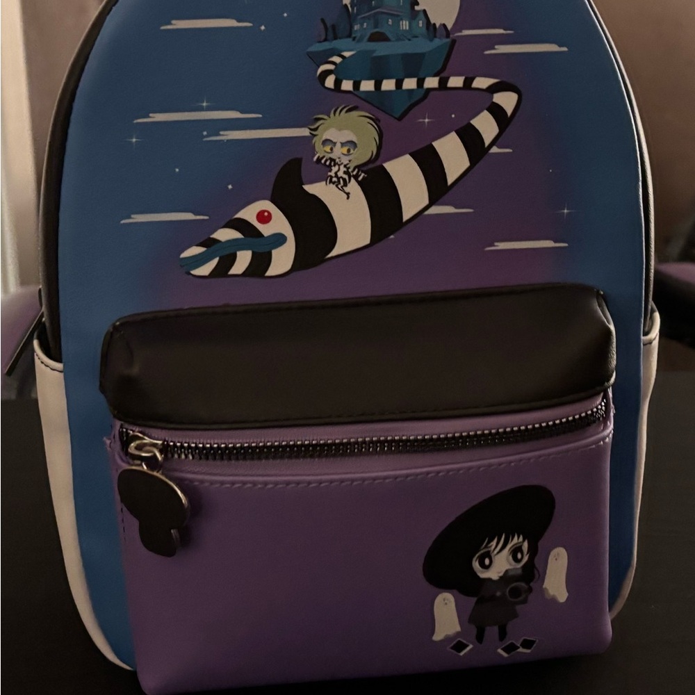 Hot Topic Blue and Purple Mini Bag
